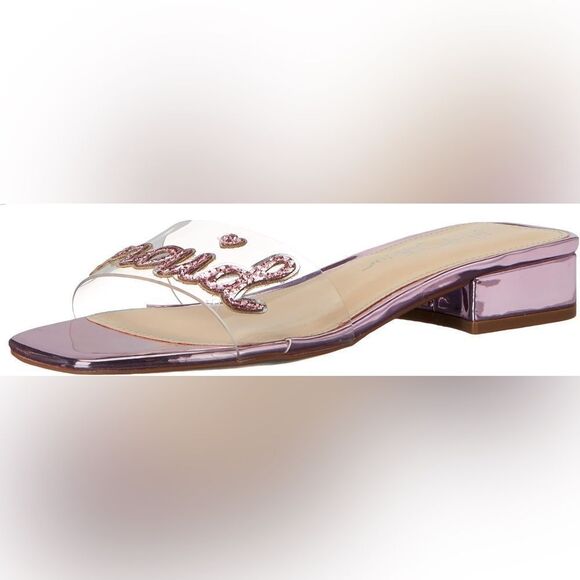 NWOB Blue by Betsy Johnson Sb-Mint Slide Sandal pink bridesmaid Sz 9 - Picture 3 of 9